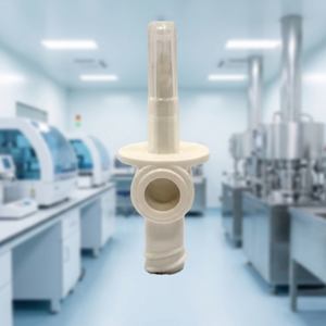 Adaptador de transferencia de líquidos transparente no estéril con filtro de 0.2um para fábrica farmacéutica - Product Image 1