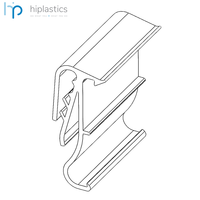 Support d'affichage électronique (ESL) en PVC Hiplastics APEHP42 de haute qualité pour supermarché, avec adhésif extrudé, installation facile et pratique pour les présentoirs Nebular