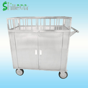 Noirs Black People Stainless Steel <b>Storage</b> <b>Cart</b> Slv-C4009 Sealed Undercarriage With Wheels For Transport And <b>Storage</b> - Product Image 2