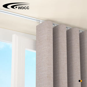 Accessoires pour rails de rideaux ondulés : Bande pliante, rail de glisse en aluminium et rails ondulés manuels pour tringles à rideaux - Product Image 2