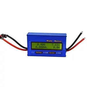 Battery Power Consumption Analyzer Monitor w/ Backlight LCD Screen for Solar RC Voltage Current Discharge Watt Meter Tester
