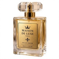 Étiquette autocollante personnalisée Maison De Luxe en métal brossé 50 ml pour flacon de parfum, résistante à l'eau et aux rayures, pour Eau De