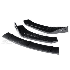 Kit carrosserie de protection pour pare-chocs avant de voiture, aspect fibre de carbone/noir brillant/noir mat, lèvre de spoiler, diffuseur, pour Audi TT RS 2004-2019 - Product Image 3