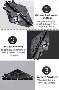 23 26 30cm sofa gấp bản lề bướm khóa điều chỉnh sofa trở lại bản lề cho tay vịn điều chỉnh đồ nội thất phụ kiện phần cứng - Product Image 3