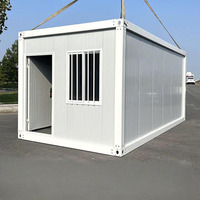 Maisons conteneurs pliables en acier étanches de 20 et 40 pieds, mini-maisons mobiles avec chambre, salon et usage extérieur (bureau/villa/maison)