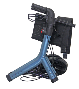 2-in-1折りたたみ式ウォーカーアルミ移動式高齢者折りたたみ式大人用ウォーカーローレーターシート付き - Product Image 5