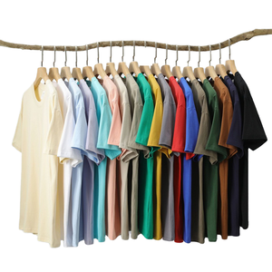 T-shirt en coton 100% de haute qualité pour homme, respirant, imprimé sur le devant, lourd, surdimensionné, tricoté, vierge - Product Image 3