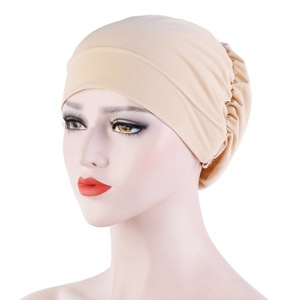 Peci Muslim Penutup Kepala, Penutup Kepala Tidur, <span class=keywords><strong>Hijab</strong></span> Poliester Solid, Penutup Kepala Bernapas, <span class=keywords><strong>Turban</strong></span>, Headband, <span class=keywords><strong>Turban</strong></span> Dubai, <span class=keywords><strong>Turban</strong></span> Nigeria untuk Wanita - Product Image 2