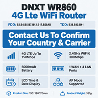 Modem Wifi DNXT WiFi 6 300Mbps Cat4 4G LTE Router Wifi 1WAN/3LAN Routeur Wifi Dengan Kartu SIM 5000mAh AP VPN Mini Wi-fi Untuk Penggunaan di Rumah
