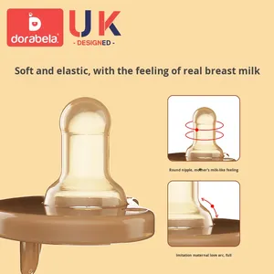 Chupete para Bebé <span class=keywords><strong>Dora</strong></span> Beila, Ultra Suave, Tipo Sueño, Leche Materna Realista, Silicona Libre de BPA, Forma de Calabaza Pequeña, Sin Asas, 0-12 Meses - Product Image 5