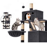 Arbre à chat en sisal multi-niveaux extra-haut en peluche pour la vente en gros