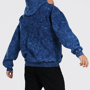 Nueva Llegada Sudadera con Capucha para Hombre, Estilo Urbano, Color Sólido, Lavado Ácido, Transpirable, Cómoda y Ligera, de Poliéster/Algodón - Product Image 2