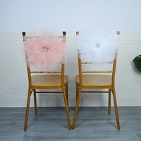 Nœuds de chaise en organza de qualité supérieure pour mariage, banquet et fête