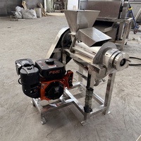 Grote commerciële industriële sapcentrifuges met hoge productiviteit voor fruit en groenten, geschikt voor appels en ananas.