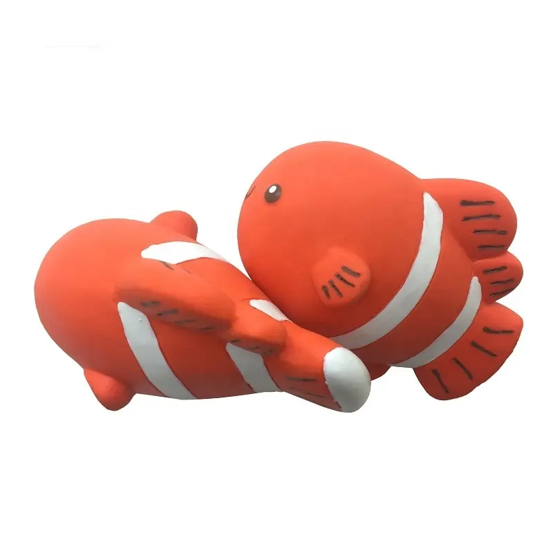 קידום מכירות מכירה לוהטת חיות ים צהוב דגי תרסיס ידידותי לסביבה תינוק מקלחת כיף משחק צף אמבט צעצוע בעלי החיים