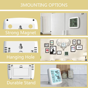 Termômetro digital grande para ambientes internos e externos, mais vendidos, com tela sensível ao toque de umidade, termômetro higrômetro - Product Image 6