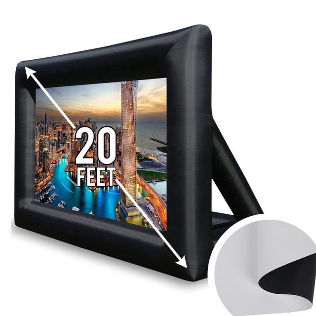 3.2M ECO Woven PVC Projection Screen Fabric Projection Fabric for Outdoor Inflatable Movie Screen