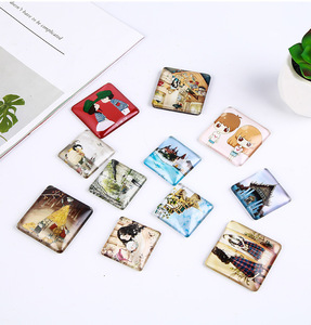 Aimants de réfrigérateur ovales en verre avec motifs animaux et floraux, style éclectique, paquet multi-pièces, autocollants magnétiques durables - Product Image 4