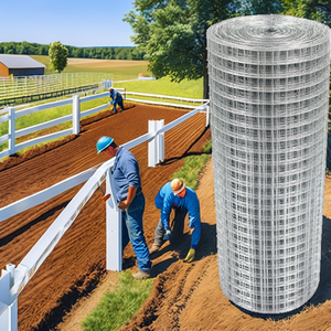 Rouleau de grillage soudé noir XG Farm Fence, maille plate avec services de pliage, poinçonnage et découpe - Product Image 2
