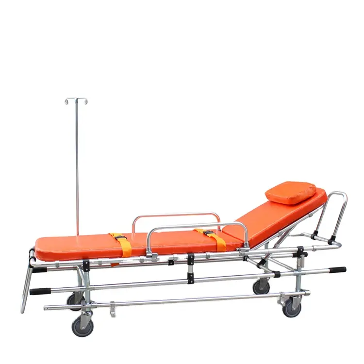 Extenseur d'ambulance médical en aluminium, chariot d'urgence, faible position, prix sur roue, livraison gratuite, BT-TA007