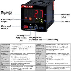 Controlador de Temperatura PID con Pantalla LCD Digital Certificado, con RS485, Gran Venta en Tokio - Product Image 4