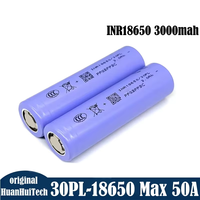 Baterai Lithium Isi Ulang 18650 3.6V 3000mAh 50A CDR Sel Daya Tinggi dengan Katoda LiNiMnCoO2 1200 Siklus untuk Peralatan Listrik