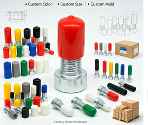 Copertura Protettiva <span class=keywords><strong>in</strong></span> <span class=keywords><strong>Gomma</strong></span> da 1.5mm per Filettature, Tappo Antipolvere Isolante per Bulloni, Protezione Industriale - Product Image 5