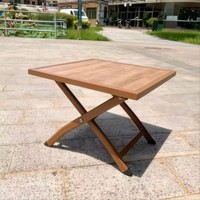 Table de camping pliante légère traditionnelle pour l'extérieur, plateau HPL, table d'appoint de patio, résistante aux UV, en alliage d'aluminium, pour hôtel/cour