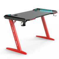 Meja Gaming Hot Sale dengan Lampu LED RGB Meja Komputer untuk Gamer
