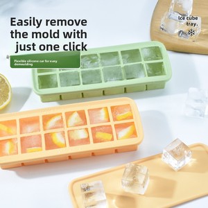 Wholesale Easy to Release & Reusable Ice Tray 12 Cavities Cube Silicone for Cocktails Drinks <b>Coffee</b> - Product Image 6