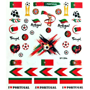 Five & Ten GMPC/Sedex/ISO/EUDR FIFA Nail Art Autocollants National Football Football Espagne Argentine France Brésil <span class=keywords><strong>Faux</strong></span> <span class=keywords><strong>Ongles</strong></span> Conseils - Product Image 4