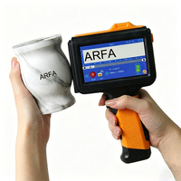 Imprimante jet d'encre portable semi-automatique industrielle de 12,7 mm haute précision à piles pour le codage des sacs d'emballage en plastique