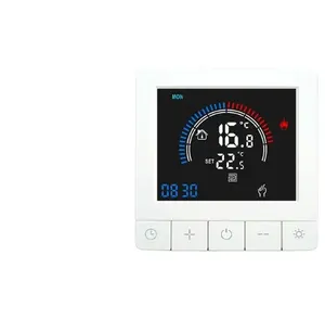 Termostato inteligente Tuya para piso doméstico 220V com sensor termostato inteligente para aquecimento de piso e controlador de temperatura