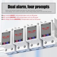 GR2PWS 100A Tuya rel WiFi Din, pengukur daya pintar AC50-320V tampilan Digital Monitor listrik pintar & Voltmeter Ammeter