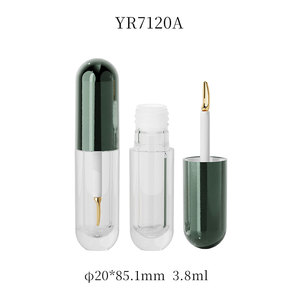 Tête d'applicateur de gloss à lèvres en alliage de zinc YRL037, 2 mm, tige hexagonale filetée dorée, accessoire pour flacon de gloss à lèvres, brosse cosmétique - Product Image 1