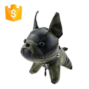 Cadeaux de Noël de luxe pour femmes, souvenirs, logo personnalisé, bouledogue français en cuir et cuir PU, <span class=keywords><strong>porte</strong></span>-<span class=keywords><strong>clés</strong></span> en acier inoxydable - Product Image 1