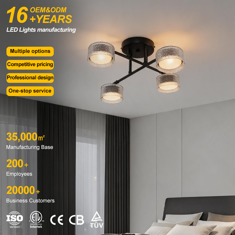 High Quality for Commercial Spaces Modern Lighting Decoration 80000 Working Hours Warm Light Color Led Ceiling Light