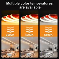 Tira de LED COB Flexible de Alto Voltaje 220V 480D, Impermeable IP67, para Uso en Exteriores, con Temperatura de Color de 3000K, 4000K y 6000K, Regulable