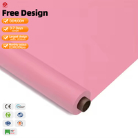 Rouleau de nappe en plastique jetable d'usine, nappes pour mariages, banquets, maison, fait main, moderne, rond, uni, imprimé