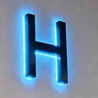Letrero Comercial Personalizado Impermeable con Retroiluminación LED 3D, Letrero con Letras de Canal Iluminadas