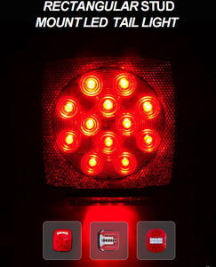 Nouveau feu arrière LED rectangulaire robuste 12/24V 100% étanche avec fonctions Stop, Clignotant et Marche arrière pour Bateau, Remorque, Camping-car, Fourgonnette - Product Image 6