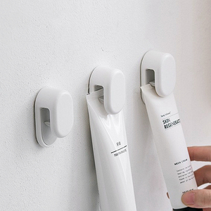 Pince de revêtement, fixation suspendue, fixation en plastique, <span class=keywords><strong>crochet</strong></span> de douche <span class=keywords><strong>sans</strong></span> perçage, Clips muraux adhésifs - Product Image 1