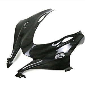 Accessoires de ZX-10R de moto personnalisés Capot de carénage en fibre de carbone 3K pour <span class=keywords><strong>Kawasaki</strong></span> Ninja ZX10R ZX10RR 2016-2020 Carénage avant - Product Image 2