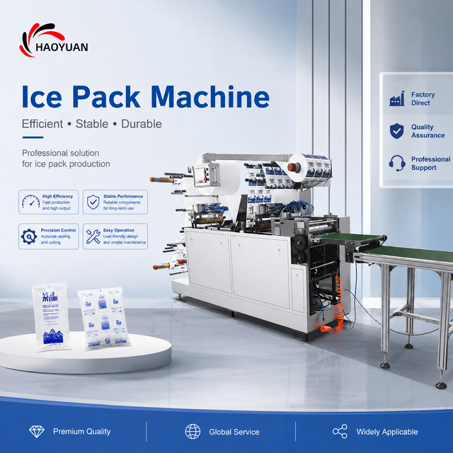 HY-CXBD Industrial Side-suction Ice Pack Machine Ice Bag Production Automatic Ice Packing Machine for Business with Auto Pack
