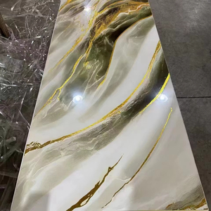 Hiện đại & cổ điển PVC tấm đá cẩm thạch Panel tường bóng không thấm nước Than Tre UV Hội Đồng Quản Trị cho trang trí nội thất cho căn hộ - Product Image 2