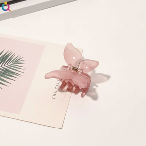 Vendita calda di tendenza di moda di lusso per ragazze forcine fatte a mano clip a scatto fiocco perla farfalla di cristallo cartone personalizzato all'ingrosso - Product Image 1