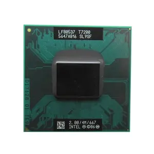 For Intel Core 2 Duo T7200 SL9SF 2.0 GHz Dual-Core Dual-Thread CPU Processor 4M 34W Socket M / mPGA478MT