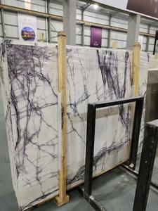 الصينية مصنع العاج الأبيض أرجواني الرخام ، حار بيع مع رخيصة الثمن الثلوج لوح رخام أبيض ، الوردي أرجواني الرخام - Product Image 6