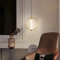 Lustres réglables en hauteur, lampes de chevet pour chambre à coucher, luminaires de bar, comptoir, salle à manger, en fer et acrylique, LED dimmable, taille moyenne