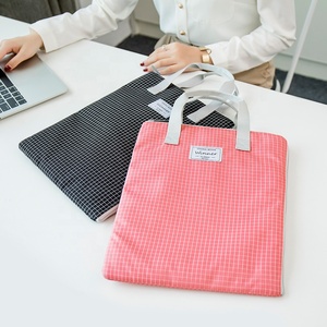 Túi Vải Vải Đơn Giản Túi Đựng Tài Liệu 35*27Cm Cho A4 Có Khóa Kéo Văn Phòng Phẩm - Product Image 2